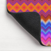Kleurrijk muismat met levendige zigzag  (Hoek)