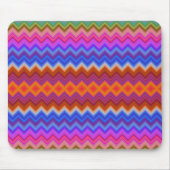 Kleurrijk muismat met levendige zigzag  (Voorkant)