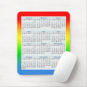 Kleurrijk muismatje kalender voor 2016 muismat (Met muis)