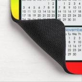 Kleurrijk muismatje kalender voor 2016 muismat (Hoek)