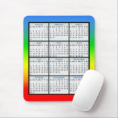 Kleurrijk muismatje kalender voor 2016 muismat (Met muis)