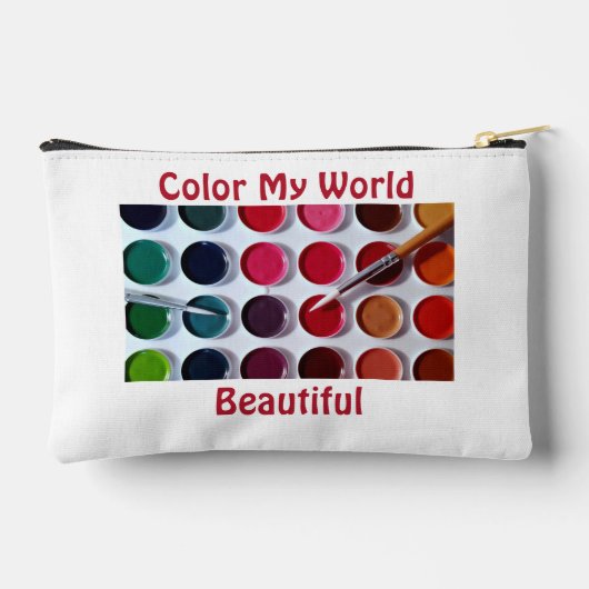 Kleurrijk Multi Color Waterverf Paint Palet Etui (Achterkant)