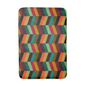 Kleurrijk multi-gekleurd visgraatpatroon badmat (Voorkant Verticaal)