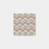 Kleurrijk multi-gekleurd visgraatpatroon post-it® notes (Voorkant)