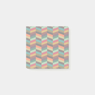 Kleurrijk multi-gekleurd visgraatpatroon post-it® notes