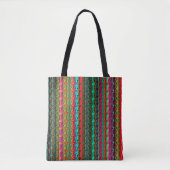 Kleurrijk multi-kleurenpatroon tote bag (Voorkant)