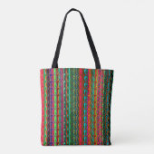 Kleurrijk multi-kleurenpatroon tote bag (Achterkant)