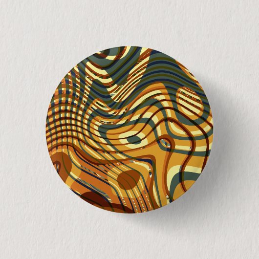 Kleurrijk, naadloos abstract ronde button 3,2 cm (Voorkant)