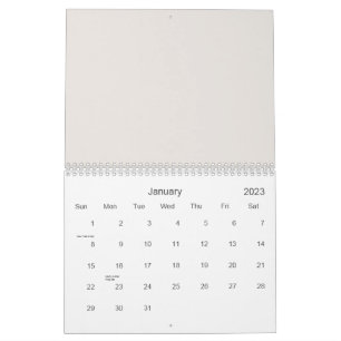 Kleurrijk naadloos patroon met cute olifanten en kalender