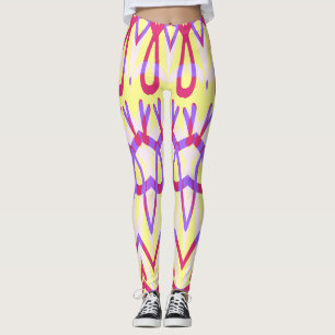 Kleurrijk naadloos patroon "Ratti_Creative_Arts" Leggings