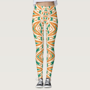 Kleurrijk naadloos patroon "Ratti_Creative_Arts" Leggings