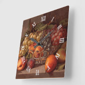 Kleurrijk najaar Antiek, nog steeds in leven Vierkante Klok (Hoek)