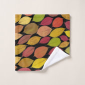 Kleurrijk najaar lekt vult acrylvederwerk | bad handdoek (Wasdoekje)