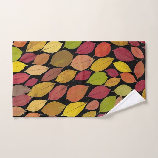 Kleurrijk najaar lekt vult acrylvederwerk | bad handdoek (Handdoek)