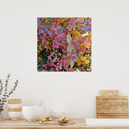 kleurrijk najaar poster (Keuken)