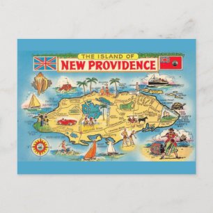 Kleurrijk Nassau Bahamas  Briefkaart