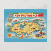 Kleurrijk Nassau Bahamas Briefkaart (Voorkant)