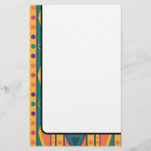 Kleurrijk Native American Style Patroon Briefpapier (Voorkant)