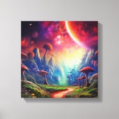 Kleurrijk natuur land canvas afdruk (Voorkant)