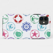 Kleurrijk Nautisch Patroon Case-Mate iPhone Case (Achterkant (horizontaal))