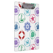Kleurrijk Nautisch Patroon Klembord (Rechts)