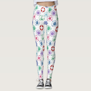 Kleurrijk Nautisch Patroon Leggings