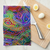 Kleurrijk Neon Bright Rainboogpatroon Theedoek (Quarter Fold)