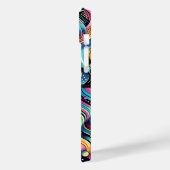 Kleurrijk Neon Helder Abstract 90's Patroon Print Case-Mate iPhone Case (Achterkant / Links)