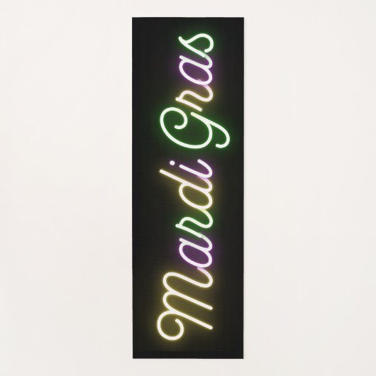 Kleurrijk Neon Mardi Gras Yogamat (Voorkant)