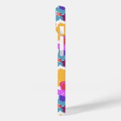 Kleurrijk Neon Modern Bloempatroon Case-Mate iPhone Case (Achterkant / Links)