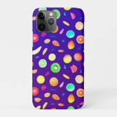 Kleurrijk neon tropisch fruitpatroon Case-Mate iPhone case (Achterkant)