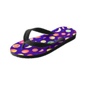 Kleurrijk neon tropisch fruitpatroon kinder teenslippers (Schuin)