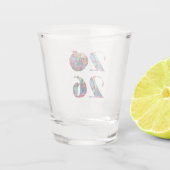 Kleurrijk nieuwjaar 2026- shot glas (Achterkant)