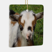 Kleurrijk Nigeriaans Kind van geit met blauwe ogen Keramisch Ornament (Rechts)