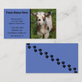 Kleurrijk Nigeriaans Kind van geit met blauwe ogen Visitekaartje (Voorkant / Achterkant)