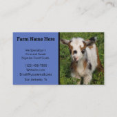 Kleurrijk Nigeriaans Kind van geit met blauwe ogen Visitekaartje (Voorkant)