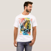 KLEURRIJK NOOIT 2 MOE 2 SK8 T-SHIRT (Voorkant volledig)