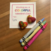 kleurrijk notitiekaartje