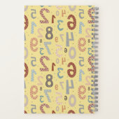 Kleurrijk Nummer Geschenkenlijst Patroon Notitieboek (Achterkant)