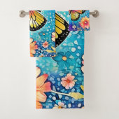 Kleurrijk Octopus Uitzicht Design Bad Handdoek (Insitu)