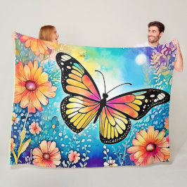 Kleurrijk Octopus Uitzicht Design Fleece Deken