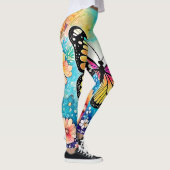 Kleurrijk Octopus Uitzicht Design Leggings (Rechts)