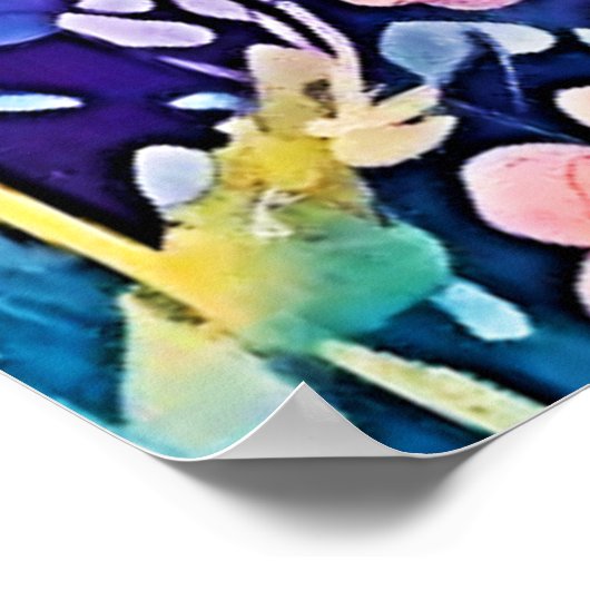 Kleurrijk Octopus Uitzicht Design Poster (Hoek)