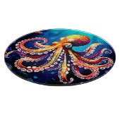 Kleurrijk Octopus Uitzicht Design Snijplank (Hoek)