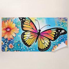 Kleurrijk Octopus Uitzicht Design Strandlaken