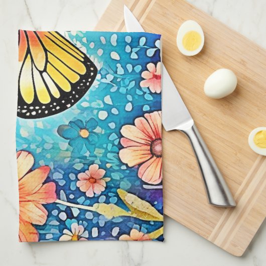 Kleurrijk Octopus Uitzicht Design Theedoek (Quarter Fold)