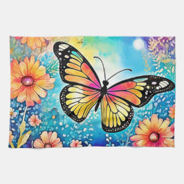 Kleurrijk Octopus Uitzicht Design Theedoek