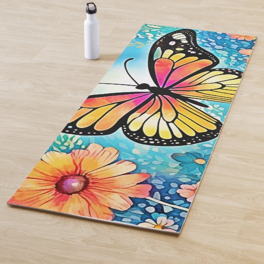 Kleurrijk Octopus Uitzicht Design Yogamat (In situ)