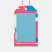 Kleurrijk Oerwoud Blue Elephant Baby shower Cadeaulabel (Achterkant)