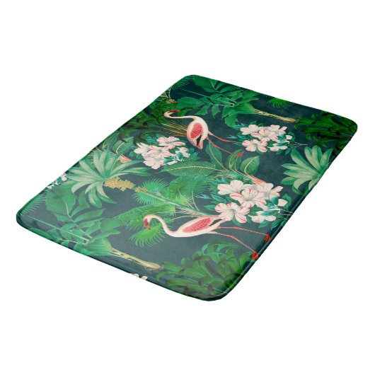 Kleurrijk oerwoud met douchegordijn badmat (Gekanteld)